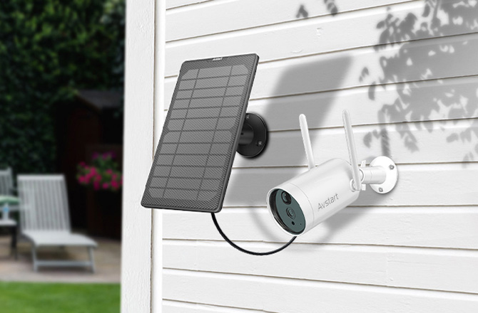 BOIFUN Outdoor Security Camera DD201 with Solar Panel